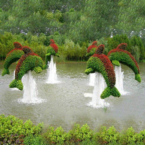 定制园林景观布置仿真植物绿雕绿雕植物工艺品